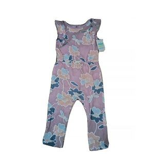 Romper Carter's Child of Mine Baby Gril  Flowers Lilac Jumpsuit 1 Piece 18 M